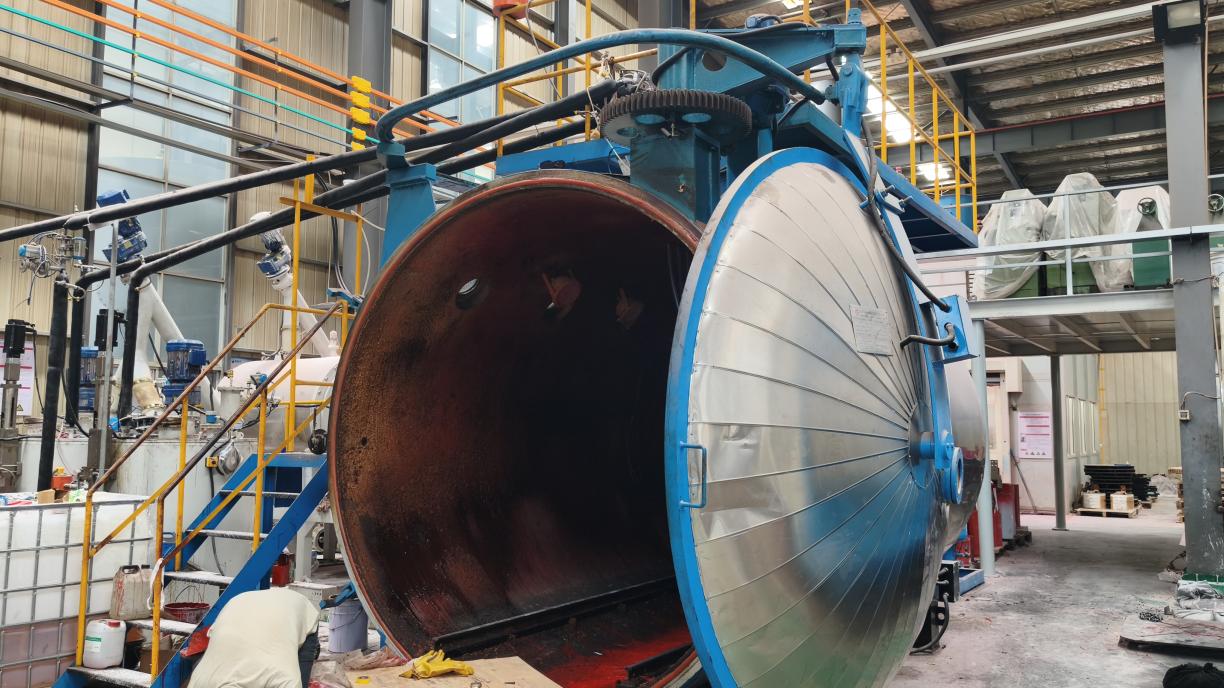 Mixing and casting workshop at our transformer factory in Jiangsu, China