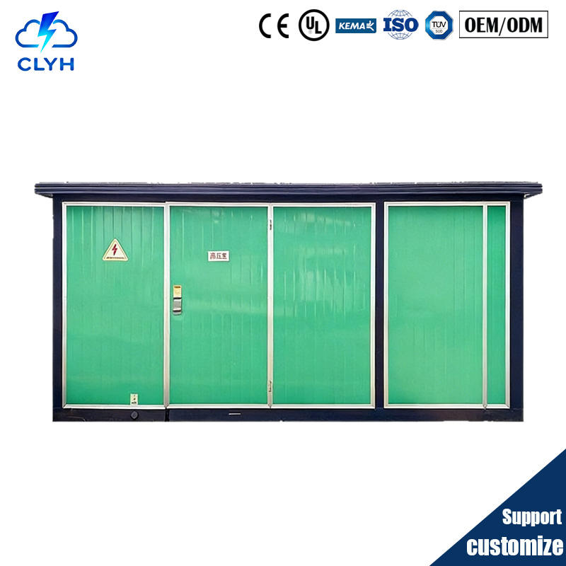 European-type compact prefabricated box substation, 11 kV, 630 to 1250 kVA, copper winding